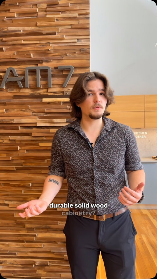 Over 10 years old—and still beautiful. That’s the lasting power of real solid-wood cabinetry by TEAM 7. 🌿