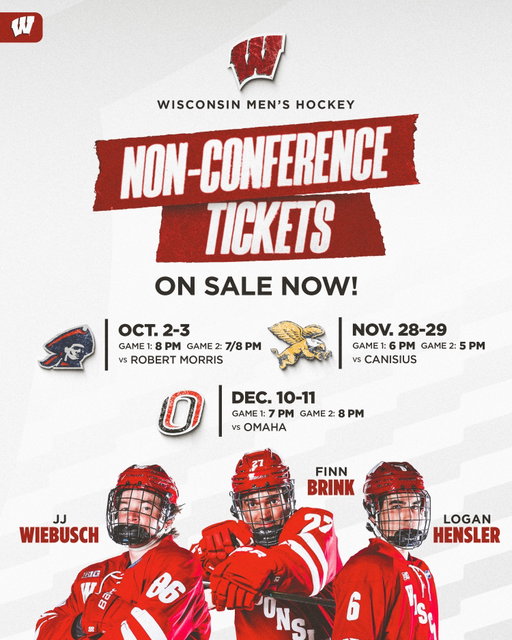 Can’t wait to see everyone at the Kohl Center this year.
 
Single-game non-conference tickets are on sale. Get yours NOW! #paidpartnership