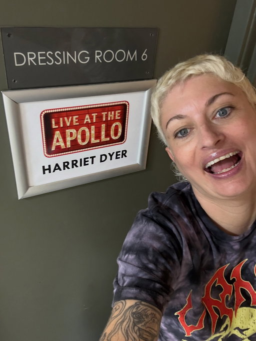 Flipping eck! Was just the final act on the final ever Live at The Apollo 🥹 

Genuinely thought it had already ended so very surprised to get the call! Came on to Turn the page by The Streets which I first listened to when I was a young warthog that had little hope and was very depressed so this was one of them lavly full circle moments. 

Big love to Andrew and Jo my agents for being wonderful and so supportive when I asked if my head was too small for my outfit. And of course Anthony for having me onboard once again and lovely Kit for making my eyebrows evenly lengthed ⛴️

What a time 🛼

#liveattheapollo #farewell