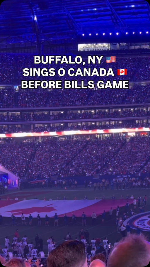 This is beautiful. Things you love to see. The Buffalo Bills will be playing the Canadian national anthem before every single home game. 🇨🇦🤝🇺🇸

#bills #buffalobills #nfl #canada #USA