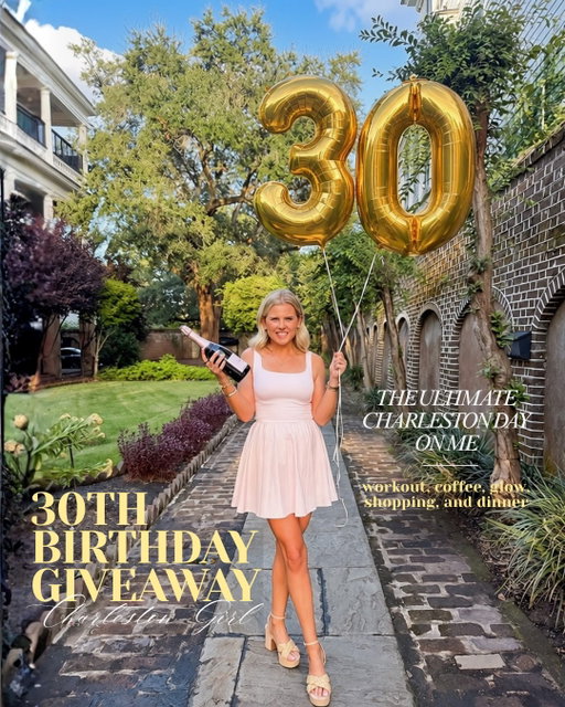 Turning 30 calls for a little Charleston celebration 🥂

To celebrate my 30th, I’ve teamed up with a few of my Charleston favorites to give ONE LUCKY WINNER a Charleston Day on Me worth over $700! 🤍

I’ve put together my version of the perfect Charleston day: a little wellness, pampering, local finds, and of course plenty of good food + wine along the way. One winner gets to experience it all🥂

YOUR CHARLESTON DAY INCLUDES:
✨ HYLO- 5 workout passes ($150 value)
✨ Charleston Glow- $100 gift card
✨ Summit Coffee- $20 gift card
✨ Giannone’s- $25 gift card towards lunch
✨ Old Whaling Co.- Floral Coast scent bundle ($60 value)
✨ Social Paper Co.- Charleston note cards, pink matches + floral sarong ($80 value)
✨ The Gilded Grasshopper- The Jacqueline Mahjong Tablecloth ($138 value)
✨ The Wine Shop- $45 gift card toward wine + cheese
✨ Frannie & The Fox- $100 gift card toward dinner

These are a few of my favorite Charleston spots, all wrapped into one amazing day. I’m so excited to celebrate 30 by sharing a little bit of what I love about this city with one of you🤍🥂

1. Follow me + all the CHS favs:
 @caitlynlcampbell
 @hylomountpleasant 
 @summitcoffeeoldvillage 
 @charlestonglow 
 @giannonechs 
 @oldwhalingco 
 @socialpapercompany 
 @thegildedgrasshopper 
 @wineshopsi 
 @frannieandthefox 

2. Like this post
3. Tag a friend below- every tag counts as an entry
4. Bonus entry if you share to your story🤍

Entries close September 22 at 10pm EST+ winner announced on September 23 at 10am EST!

Cheers to 30 & good luck! 🥂

*Must be local to Charleston or surrounding areas to redeem.