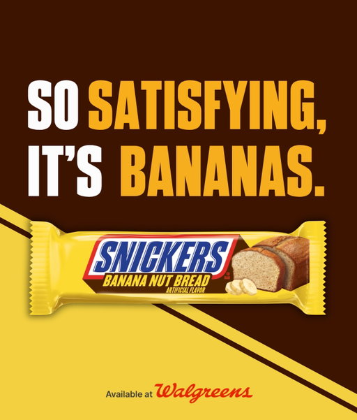 Nothing like a nice banana nut bread to kick off fall. Luckily you don’t have to bake this one. Try our new SNICKERS Banana Nut Bread, exclusively found at @walgreens