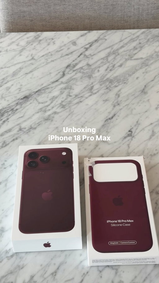Unboxing the iPhone 18 Pro Max Burgundy