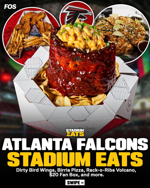 The @atlantafalcons just dropped a full slate of new Stadium Eats. 

What are you grabbing at @mercedesbenzstadium? 

#stadiumeats