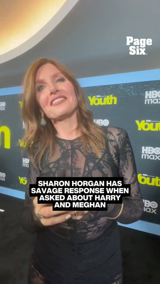 HBO Max's "Youth" star Sharon Horgan just had a very blunt response when asked about Prince Harry and Meghan Markle's move to England 💀