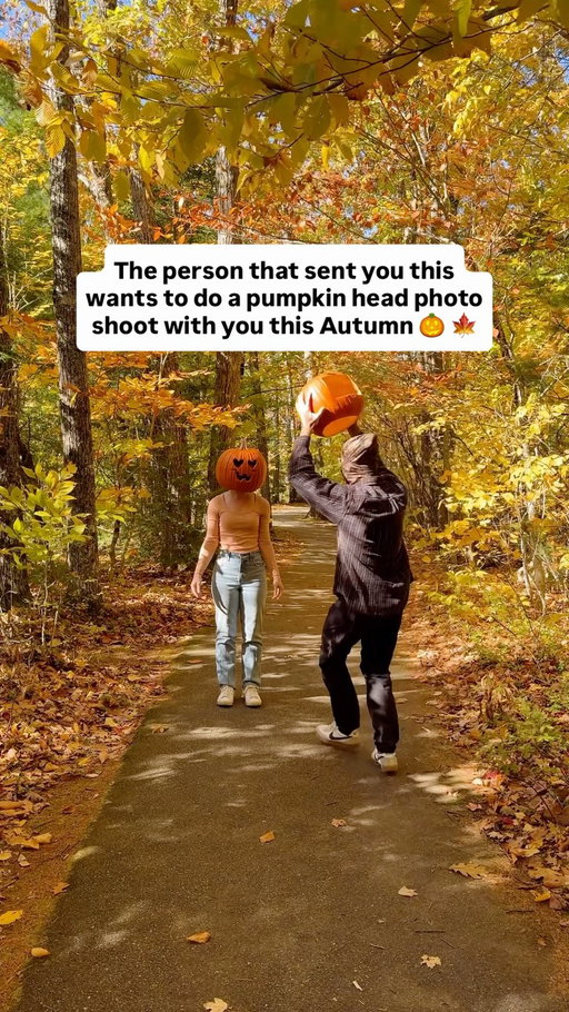 When the cops showed up 😂 

We flew to New England and finally did the viral pumpkin photoshoot trend two years ago and had the best time!

We did the ghost trend too! 👻 should I post it next?

Send this to the person you’d do this with!

#autumn #autumnvibes🍁 #fallvibes🍁 #pumpkinheadphotoshoot #pumpkinhead