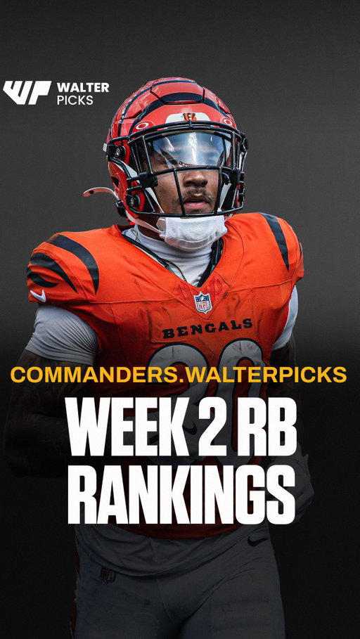 WEEK 2 FANTASY FOOTBALL RANKINGS | @commanders.walterpicks