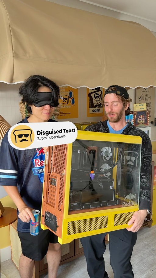 We made @disguisedtoast a Custom PC with top of the line computer parts!