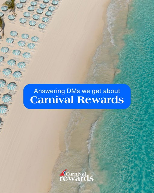 Carnival Rewards questions? We’ve got answers 📲 Swipe through for a few things you might be wondering about! Learn more using the link in our bio.