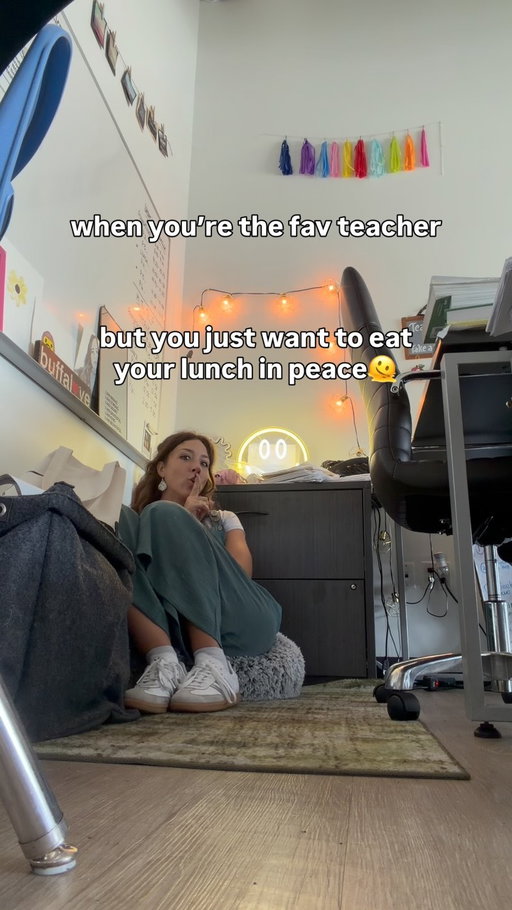 why yes, yes i do hide behind my desk
when im not tryna be found🤣🤣🤣🤣

they call these sweet babies “velcro students”
cuz they just attach themselves to their teachers…
but truly i wouldn’t have it any other way🥹🫶🏽

eater-of-lunch-on-a-beanbag-behind-my-desk 4 lyffff
🤣🤣🤣🤣🤣🤣🤣

#teacher #teacherlife #authenticity #middleschool #school