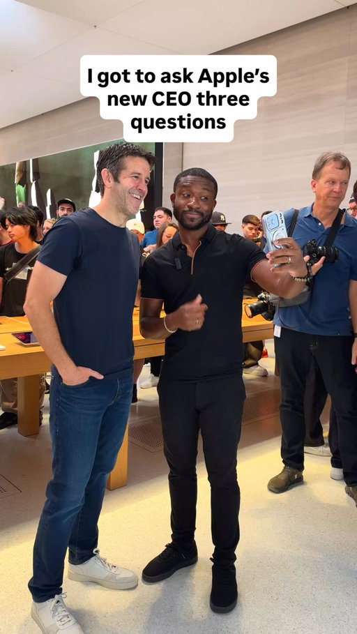 Getting a chance to chat with John Ternus, @helloapple’s new CEO, on his very first launch day? 10/10