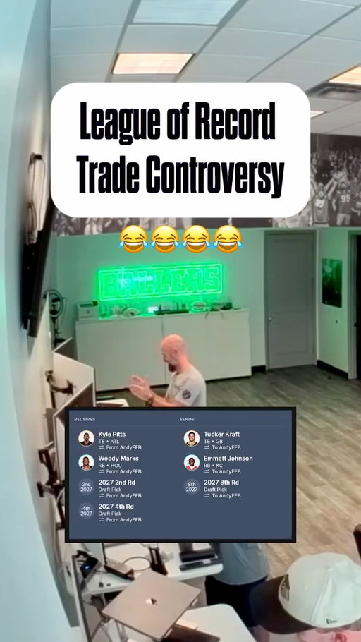 🚨 TRADE DRAMA IN THE LEAGUE OF RECORD ALERT 🚨

Papa Josh has traded Tucker Kraft to Andy’s super team, and the league is UPSET 👀

The drama thickens after Josh made the trade much to the dismay of his co-manager, The Falcon