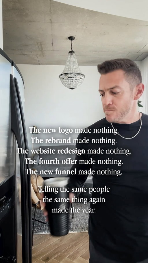 Not every task that feels productive is moving your business forward.

Sometimes growth comes from repeating the message your audience needs to hear, long after you’re ready to move on to something new.