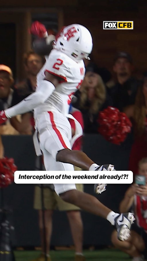 One of the prettiest interceptions you will see