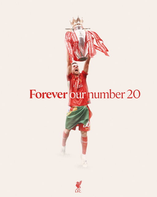 Six years ago today, Diogo Jota became a Red.

Today, as every day, all of us at Liverpool FC are thinking of him, his brother Andre and his family and friends.

Forever our number 20 ❤️