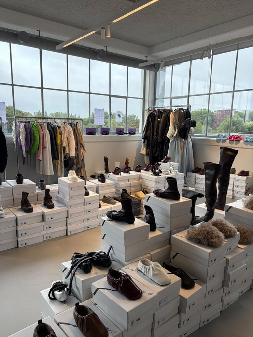 THIS FRIDAY & SATURDAY 1+1 - We are clearing our warehouse. Buy one pair get one pair free. If you snooze you loose! Up to 80% off.

SAMPLES / OLD SEASONS / ARCHIVE / READY TO WEAR. At Lijnoliestraat 21-B, 3rd floor 🖤Amsterdam.