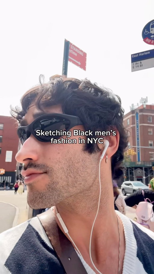 Sketching Black men’s fashion on the streets of NYC during fashion week turned into a runway