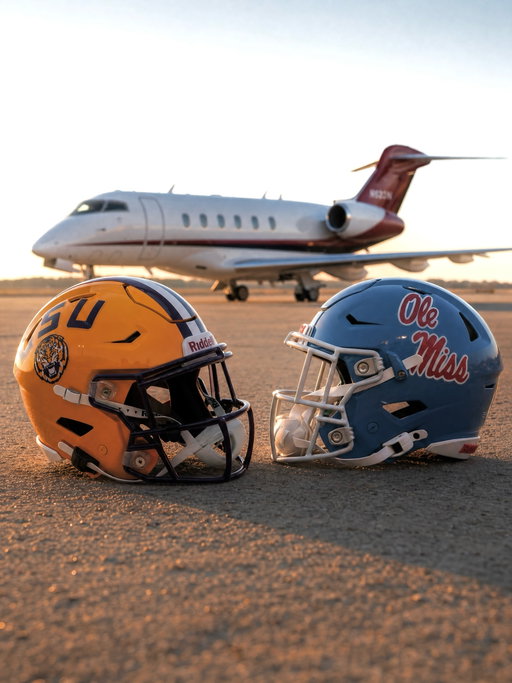 It’s game day in Oxford, who do you got? 👀 ✈ 

#OleMiss #LSU #GoRebs #GeauxTigers #Gameday