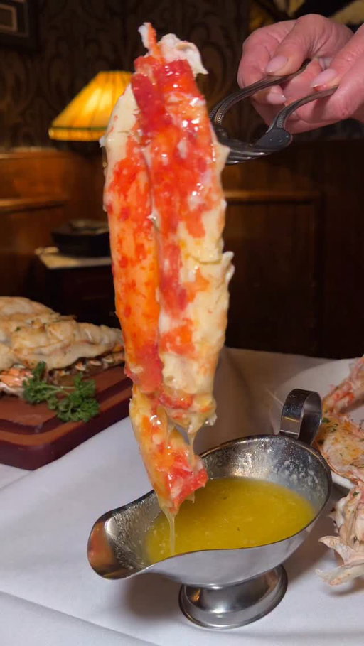 You can't go wrong with an order of King Crab at The Steer! They're cooked to perfection and the butter takes it to another level!