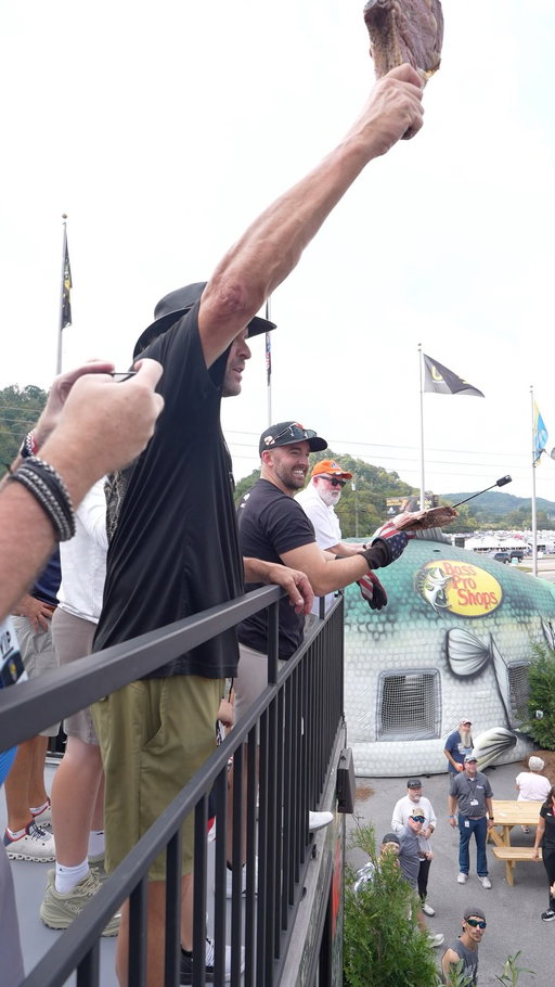 If you haven’t made it out to the Bass Pro Shops display in the fan zone yet, you’re missing out.