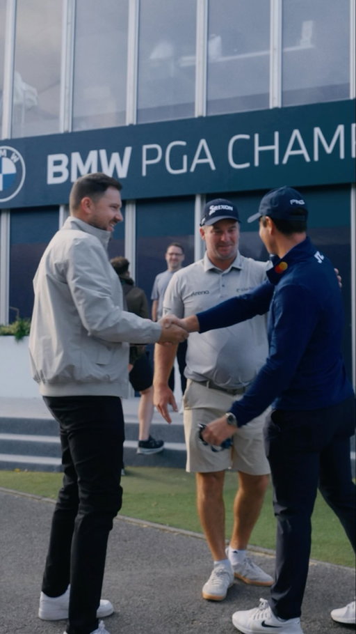 Enjoyed showing Josh around the locker room at the BMW PGA Championship this week!