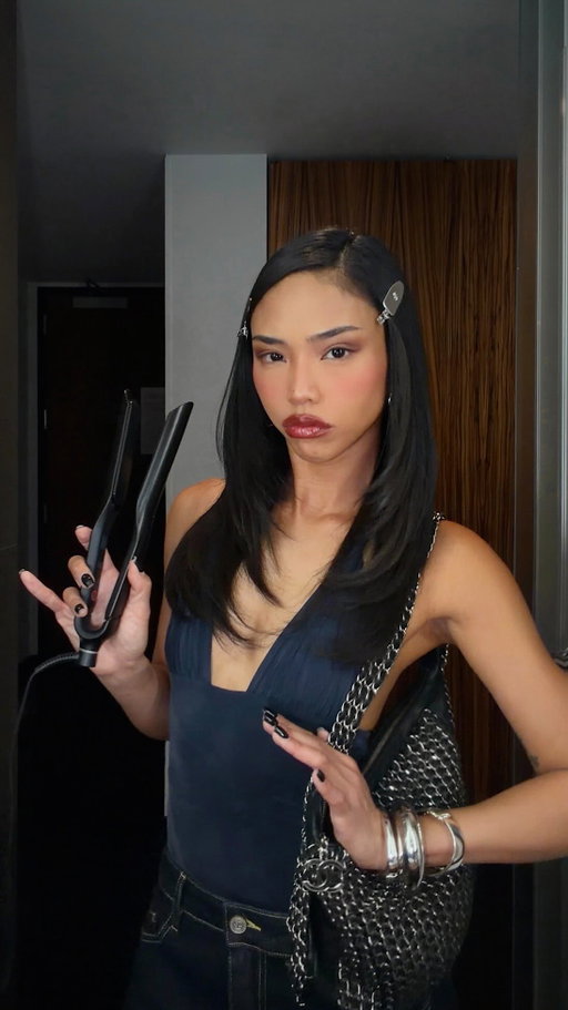 serving looks, not damage ❤️‍🔥 using the @ghdhair_anz sculpt AD