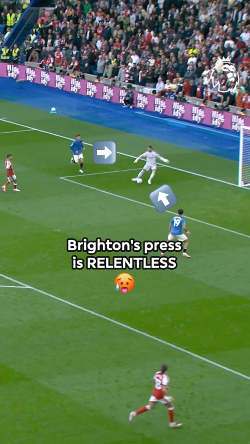 Brighton did not stop running against Arsenal 🏃‍♂️💨 @officialbhafc