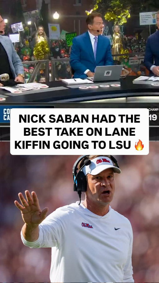 No surprise here that Nick Saban was spitting straight facts when Lane Kiffin left Ole Miss for LSU 😤

(🎥: @collegegameday)