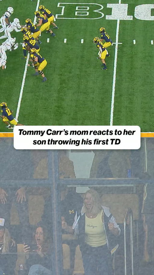 Wholesome moment for Tommy Carr’s mom