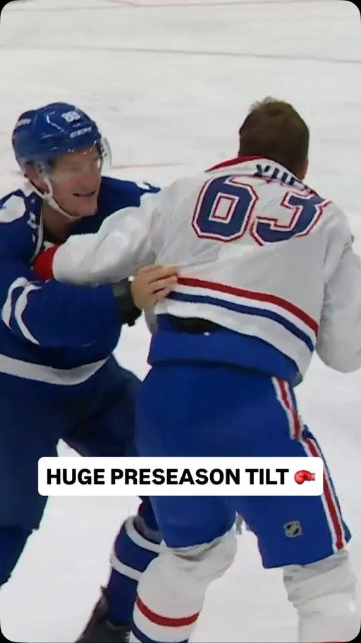 Marshall Rifai and Florian Xhekaj drop the gloves and go at it 😳🍿
