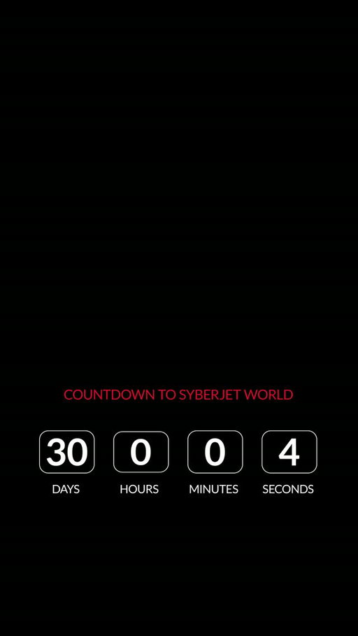 30 days until SyberJet World.