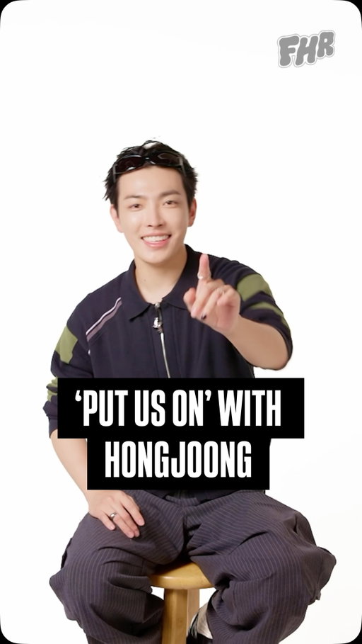 Hongjoong (@no1likeme8_8) puts us on to his favorite fashion trend, Korean phrase, and more! #Hongjoong #PutUsOn