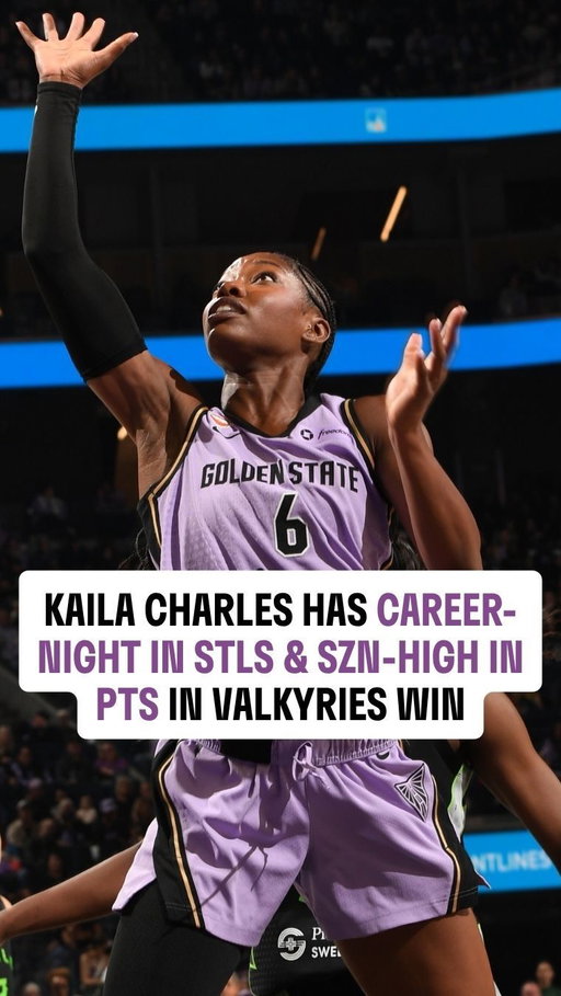 Kaila Charles stepped up in the @valkyries win 😤

She tied her career-high of 16 PTS and dropped 12 REB, 4 STL, 3 AST & 2 3PM! Her efforts helped the Valks achieve 6 consecutive wins!

2026 Postseason Push | @draftkings_sports | #WNBASeason30