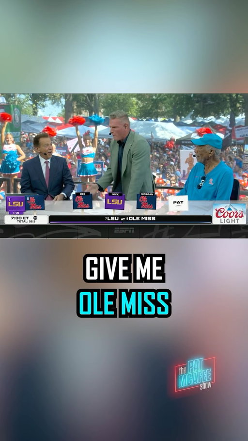 This stadium is gonna be upside down tonight and ANYTHING CAN HAPPEN..

I GUESS THE QUESTION WE’VE GOTTA ASK IS…

ARE YOU READY…

GIVE ME OLE MISS TO BEAT LSU AND LANE KIFFIN