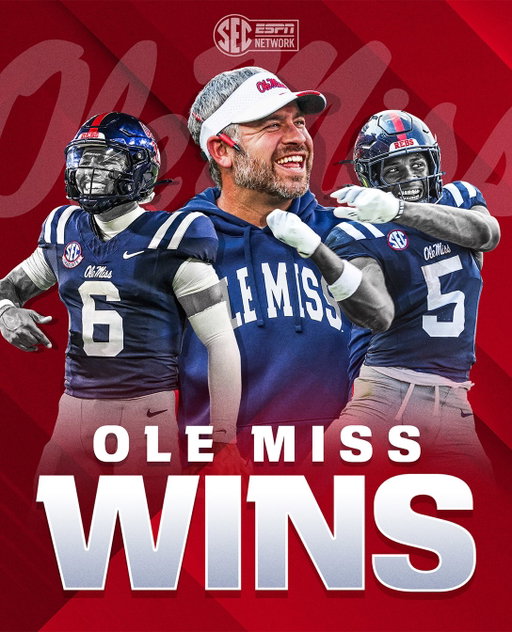HOTTY TODDY GOSH ALMIGHTY‼️

@OleMissFB takes down Lane Kiffin & No. 7 LSU in Oxford 🔴🔵