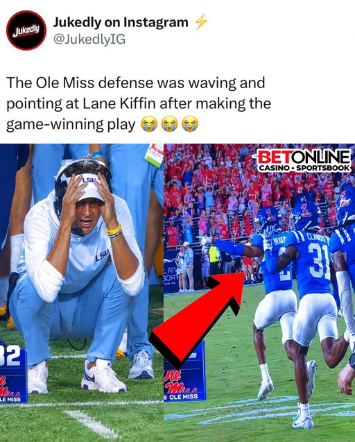 They were trolling Lane Kiffin after beating him 😭😭😭

Lane Kiffin really came back to Oxford thinking he was going to have the last laugh, but his former players had other plans. Ole Miss took down LSU 32-24, and the Rebels made sure their former head coach wasn’t leaving without getting trolled. After all the drama surrounding his departure, this was the moment Ole Miss had been waiting for. ￼

The trolling didn’t stop when the clock hit zero. Ole Miss blasted LSU’s famous “Callin’ Baton Rouge” through the stadium speakers, and the band followed it up by playing “Neck.” Imagine losing to your former team and then having to listen to them celebrate by playing your new school’s music. ￼

What makes this even crazier is that Ole Miss did it with the players who stayed behind after Kiffin left. Trinidad Chambliss and the Rebels got their revenge on the field, and the entire stadium turned the aftermath into one massive celebration. Kiffin’s return to Oxford ended with a loss and a whole lot of trolling. ￼

Follow US (@jukedly) to stay locked in if you love sports! 🔥

🎥 (sneakerheadjay23 , TT)