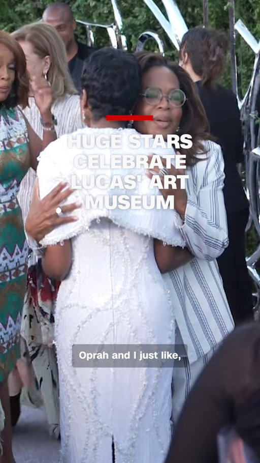 Over 20 years after first envisioning a cultural institution dedicated to visual storytelling, filmmaker George Lucas and his wife, businesswoman Mellody Hobson, celebrate their long-awaited opening of the Lucas Museum of Narrative Art in Los Angeles on September 20. Huge stars came, including Oprah, Magic Johnson and Sir Lewis Hamilton.