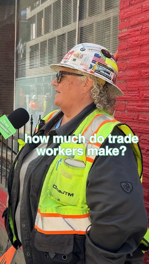 how much do trade workers make?

IMPORTANT 🚨 This is a compilation of interviews we’ve filmed over the last 2-3 years, and pay rates for these interviewees may have changed since.

(with @hannahwilliamsllc)

👉 Follow @salarytransparentstreet for more pay transparency

#salarytransparentstreet