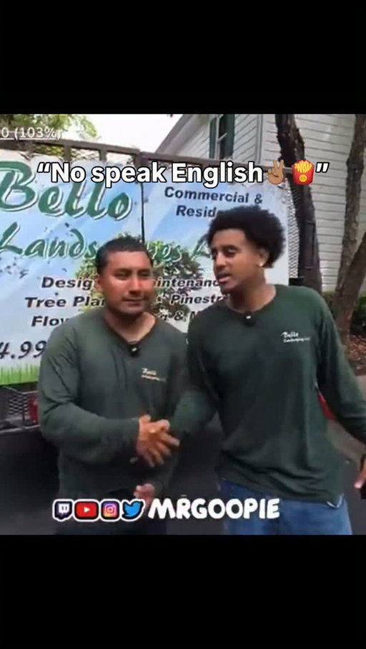 What a convenient time to forget English huh 🤣🤣@globalchuy 
*
*
*
#mrgoopie #mexico #funnyvideos #landscaping #comedy