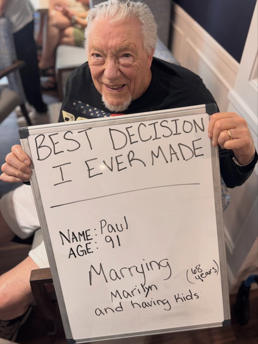 Marriage is the hot topic of the day with the residents from @storypointseniorliving and @runwoodhomes ❤️ 

Was getting married or maybe not getting married the best decision you’ve ever made? 🤔