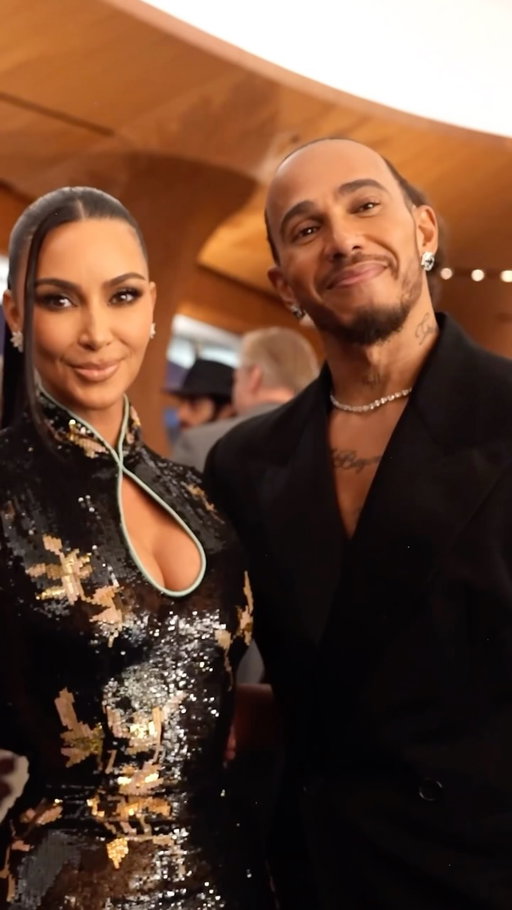 From London to L.A., @kimkardashian and @lewishamilton made their second public outing as a couple for the opening of the Lucas Museum last night, following their Monaco Grand Prix appearance. Both were dressed in @ysl, with Kardashian in an archival look from the F/W ‘04 collection, styled by @luxurylaw.
video: getty images