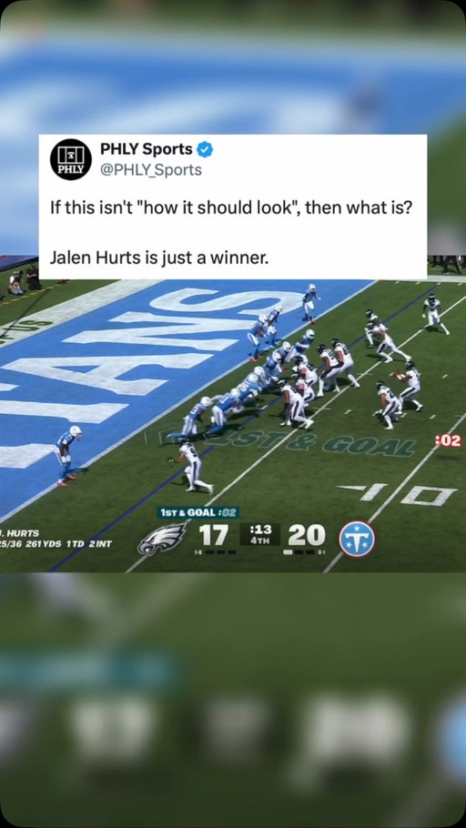 JALEN HURTS MAKES PLAYS WHEN YOU NEED THEM THE MOST 😤

🎥: @nfl
