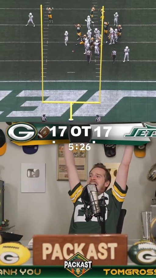 Packers Struggle, but Beat Jets in OT #nfl