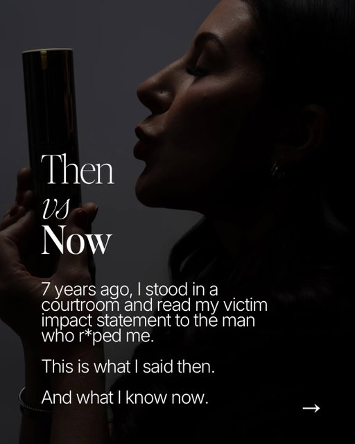 Reading my victim impact statement now feels like reading a letter from another version of myself.

I don’t judge her for anything she said.

She meant every word.

She was exhausted, traumatized, angry, medicated, terrified and trying to understand how her life had changed so violently.

She believed she was broken.

And on that day, she was allowed to feel that way.

But she couldn’t see what I can see now:

That moment wasn’t the end of her story.

Healing hasn’t been linear. I haven’t arrived at some magical place where nothing hurts and everything makes sense.

I’m still learning.
I’m still growing.
I’m still choosing myself.

But he doesn’t own the rest of my story.

I do.

Thank you to my family, friends and clients who are like family who have been with me every step of my journey. I love you 🫶🏻🤍