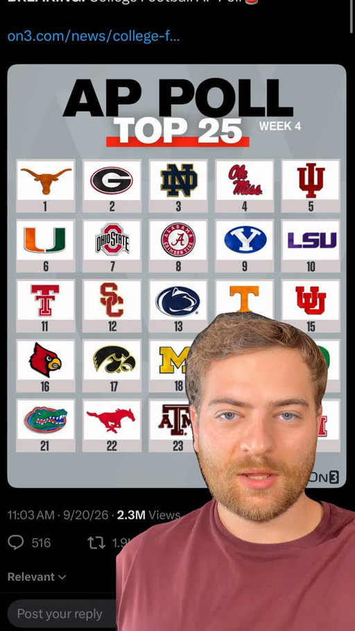 Do you like this week’s AP poll?
