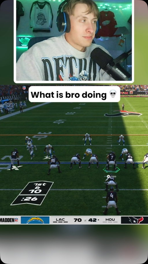 What is bro doing💀 #madden27 #madden #gaming #thegoosetv