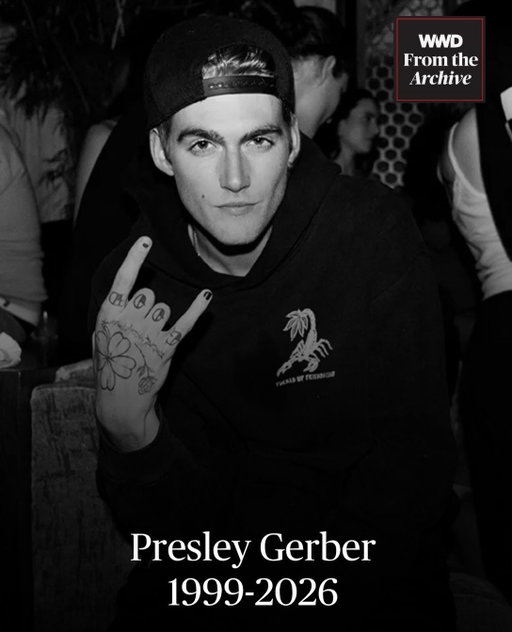 Presley Gerber, the model son of Cindy Crawford and businessman Rande Gerber, has died at 27.

The Los Angeles County Medical Examiner’s office confirmed that Gerber died Sunday while at a rehab facility, but did not detail the cause of death, according to media reports.

Born in 1999, Gerber started a modeling career at age 16, walking the Moschino resort 2017 runway show held in Los Angeles in 2016 by then-creative director Jeremy Scott. He had followed in the footsteps of his supermodel mother and would be followed by his sister, Kaia.

Read more at WWD.com — #linkinbio 

Report: @martinocarrera