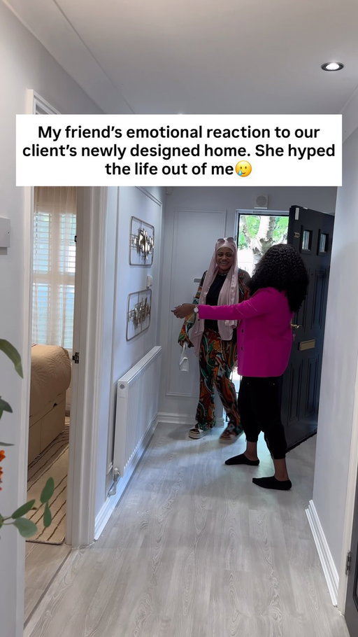 My friend @azeeezarh had the privilege of touring one of the homes we designed and her reaction was so sweet. 

Watch till the end to see her full reaction🥲

#LondonInteriorDesigner #clientreaction #friendsreaction #UKInteriorDesigner