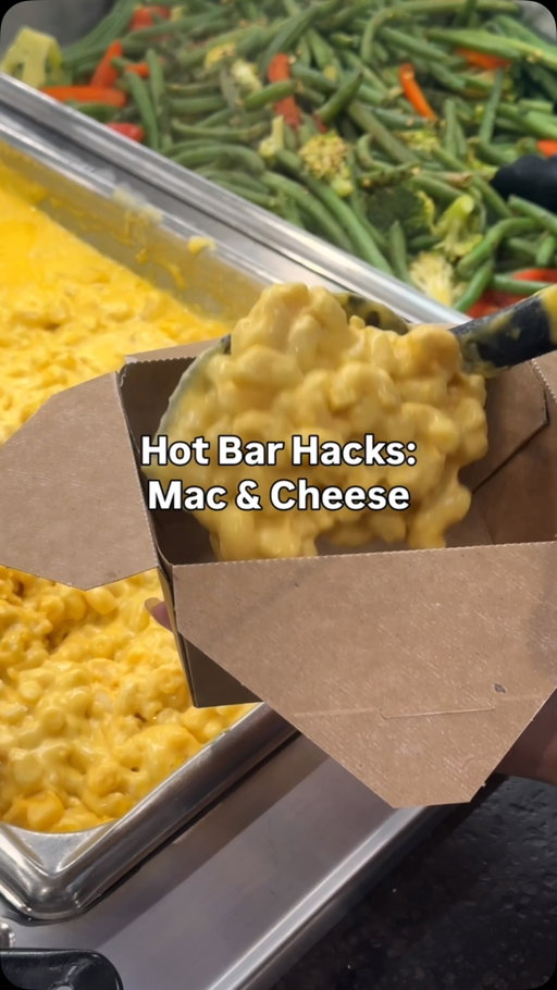 Hot Bar Hacks: Mac & Cheese edition 🧀 Share your best Hot Bar hacks below ⬇️