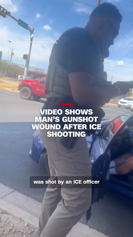Eyewitness videos shared with CNN show the gunshot wound in a Venezuelan man’s back, in the immediate moments after an ICE officer shot him in Austin, Texas, on Sunday. Federal authorities have not yet said what led up to the shooting.

Read more at our link in bio.